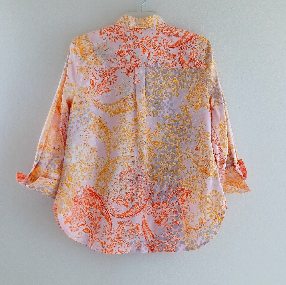 Chico's Cotton Shirt, size 1 - Picture 3 of 16